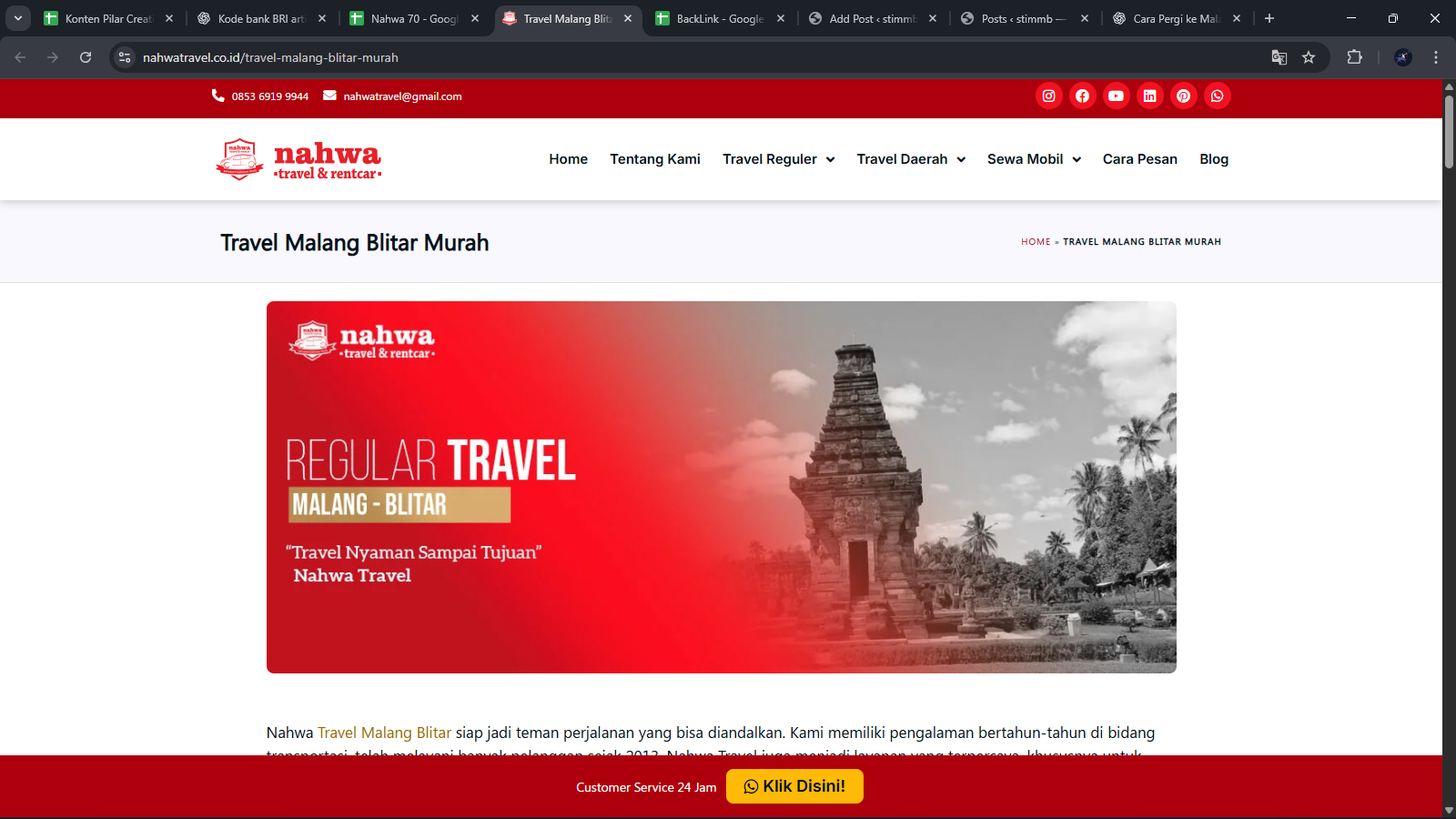 Nikmati Perjalanan Praktis dan Aman dari Malang ke Blitar Tanpa Ribet